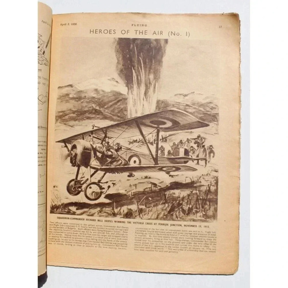Vtg April 2, 1938 Popular Flying Magazine 1st Issue Vol. 1 No. 1 Kingsford Smith - Picture 3 of 4